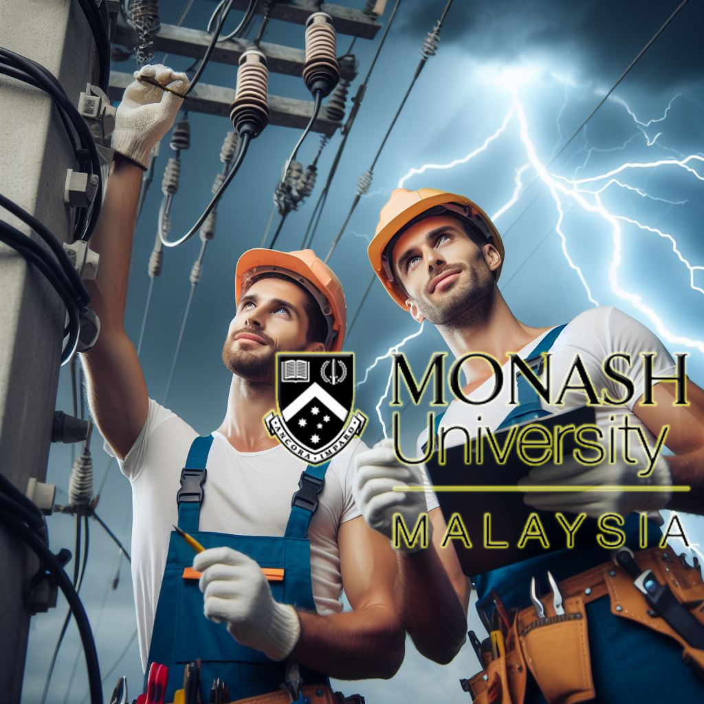 top university Monash Malaysia's students on the job