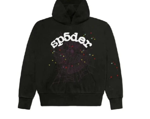 Black Sp5der Worldwide Hoodie