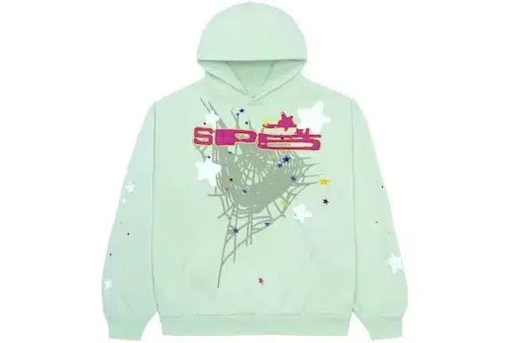 Sp5der-SP5-Mint-Hoodie