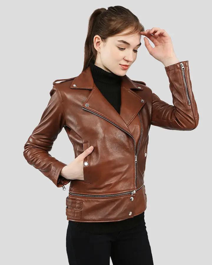 leather jacket women