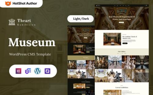 Theart - Art Gallery And Museum WordPress Elementor Theme theme free