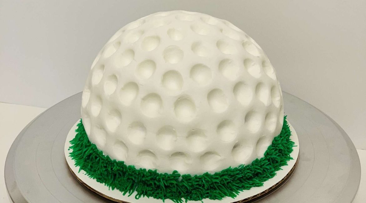 golf ball cake